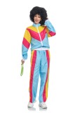 Retro 70s Hip-Hop Rock Music Opera Costumes Halloween Adult Cosplay Stage Costume