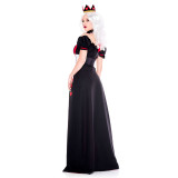 Halloween Cosplay Princess of Hearts Queen Alice in Wonderland Red Queen Dress