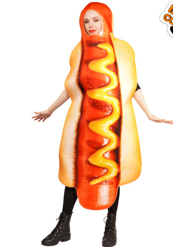 Halloween Carnival Party Role-Play Hot Dog Adult Costumes