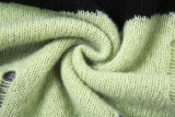 Wholesale Irregular Ripped Knitting Slit Maxi Dress