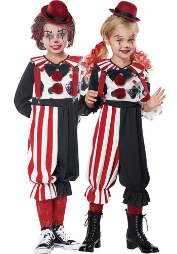 Halloween Costume Kid's Boy and Girl Funny Clown Stage Performance Clothes