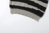 Wholesale Striped Long Sleeve Round Neck Knitting Bodycon Dress