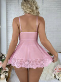 Sexy lingerie Bow Lace Night Dress