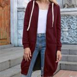 Wholesale Plus Size Casual Loose Hoodie Long Sweatshirt