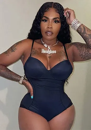 Sexy Mesh Patchwork Tight Cami Bodysuit