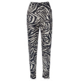 Fall Winter Streetwear Zebra Striped Casual Pants