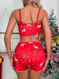 Sexy Christmas Pajamas Set Two Piece Nightwear