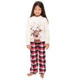Christmas Elk Print Family Matching Long-Sleeved Pajamas Set Home Wear