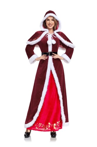 Christmas Womens Costumes Red Party Queen Cosplay