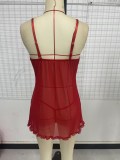 Christmas Sexy Red Lingerie Set Night Dress