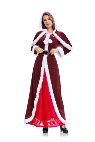 Christmas Womens Costumes Red Party Queen Cosplay