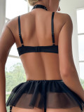 Sexy Lingerie Bow Lace Underwear Set