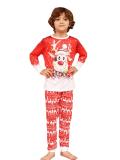 Cartoon Christmas Family Pajamas Snowflake Elk Printed Home Clothes