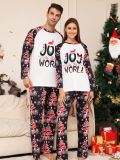 Letter Christmas Tree Printed Parent-Child Pajamas Home Loungewear