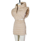 Zipper Vest and Skirt Fashion Faux Fur 2PCS Set