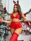 Christmas Red Sexy Lingerie Set