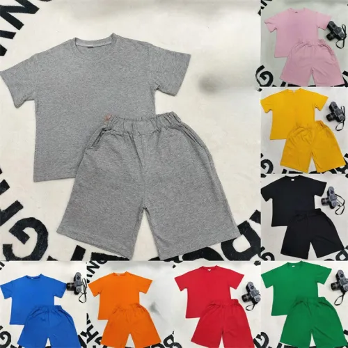 Kids Shorts Set Short Sleeve Top and Shorts Fashion 2PCS Set