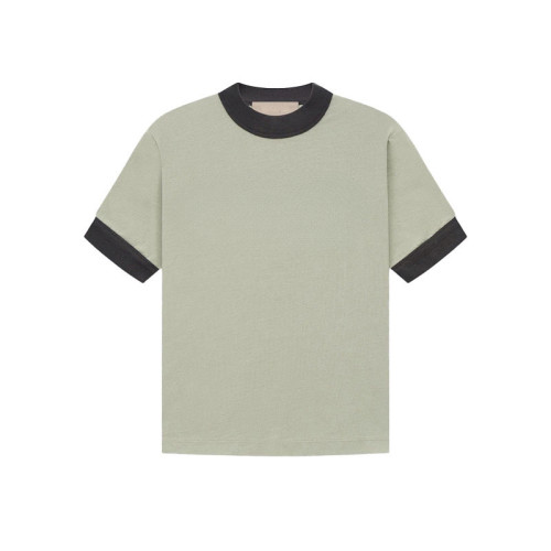 Cotton Contrast Kids Short Sleeve T-Shirt