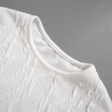 White Long-sleeve Slim Fit Maxi Dress