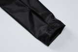 Black High Neck Long Sleeve Bodysuit