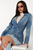 Denim Blazer Coat