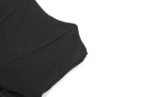 Sexy Black Strapless Slim Maxi Evening Dress for Women