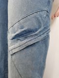 Stylish Multi Pockets Straight Leg Casual Jeans