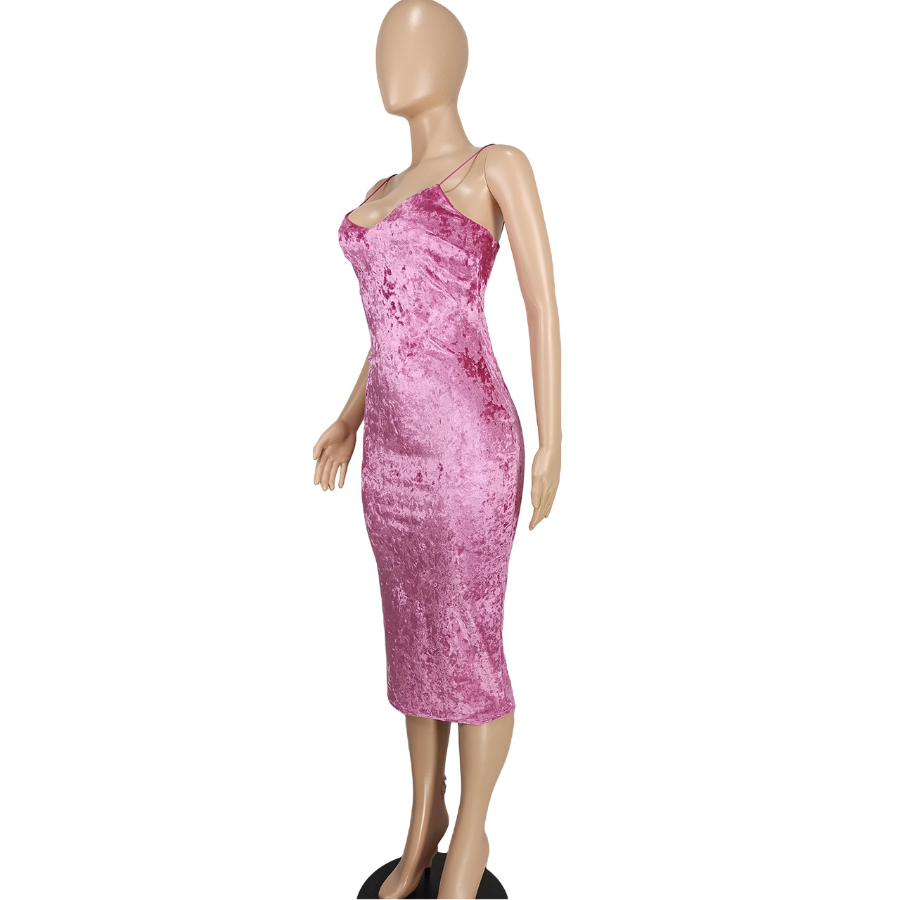 Sexy Velvet Cami Bodycon Dress
