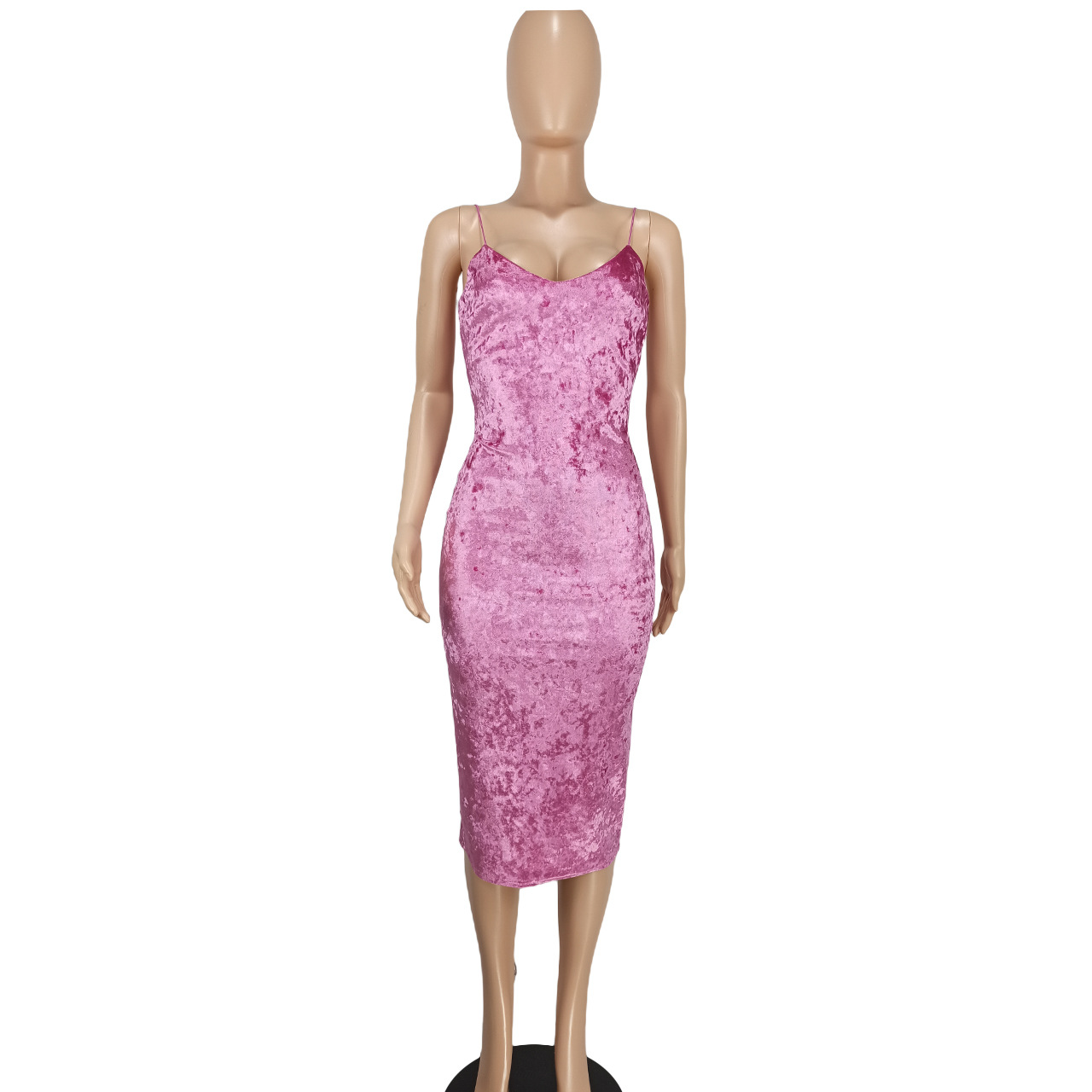 Sexy Velvet Cami Bodycon Dress