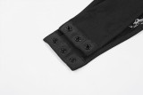 Sexy Mesh Panel Print Long Sleeve Bodysuit