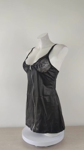 Cami Corset PU-Leather Dress Sexy Lingerie