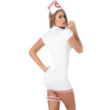 White Nurse Cosplay Game Uniform Sexy Costume Lingerie