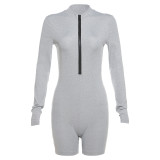 Sports Long Sleeve High Waist Tight Casual Rompers