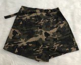 Casual Camo Print Pocket Shorts