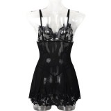 Sexy Lingerie Lace Mesh Cami Erotic Nightdress