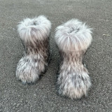 Faux Fur Hot Sale Fashion Boots Fluffy Mid-calf Boots
