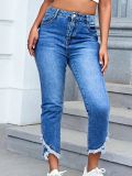 Fashion Cropped Denim Pants