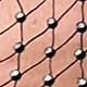 Bikini Cover-Up Rhinestone Lace-Up See-Through Fishnet Top
