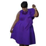 Plus Size Party Dress Sexy Ruffle African Dress