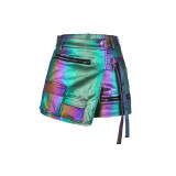 Summer Strechy Metallic Pockets Fashion Cargo Shorts