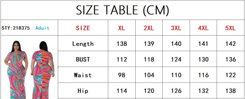 Plus Size Short Sleeve V-Neck Geometric Print Slit Back Maxi Dress