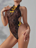 Women Lace Sexy Bodysuit Teddy Lingerie