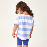 Kids Girl Summer Printed T-Shirt Casual Two Piece Set