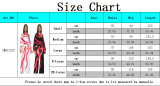 Trendy Print Slash Shoulder Long Sleeve Wide Leg Jumpsuit