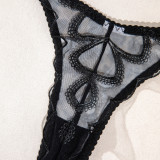 Lace Lingerie Set Leopard Print Bra Pantie Set Sexy Underwear