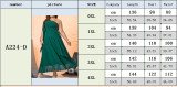 Green Chiffon Slash Shoulder Plus Size Long Party Dress