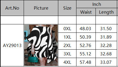 Fashion Irregular Black and White Printed Loose Top