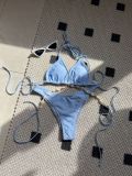 Solid Sexy Shell Chain Bikini Set