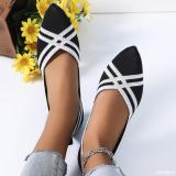 Pointed Toe Knitting Flat Shoes for Women
