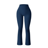 Ribbed Sports Tight Pants Yoga High Waisted Workout Leggings